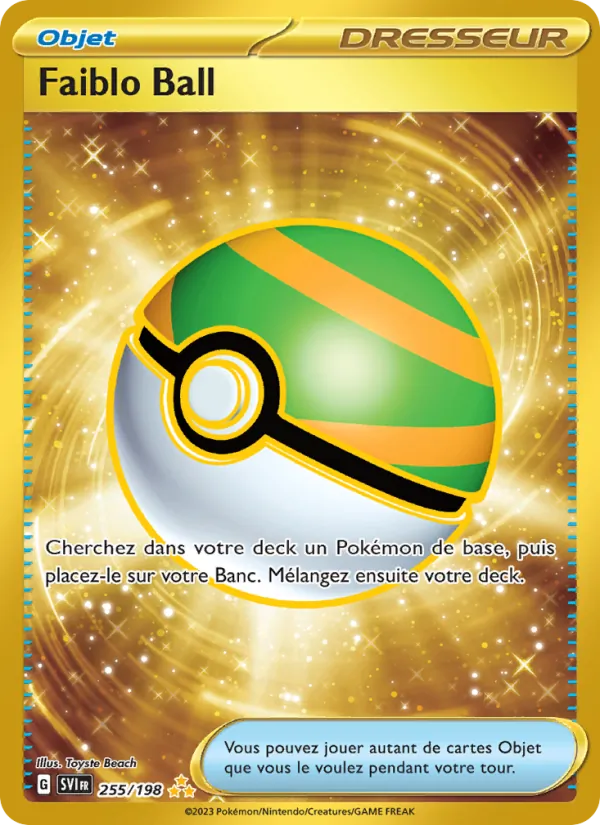 Carte Faiblo Ball 255/198 – Écarlate et Violet