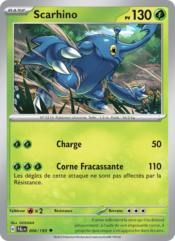 Carte Scarhino 006/193 – Évolutions à Paldea
