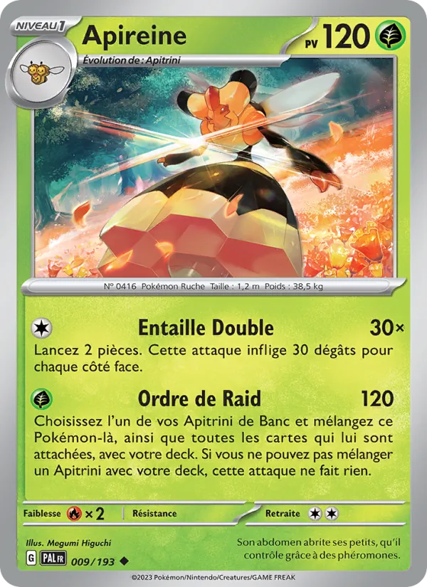Carte Apireine 009/193 – Évolutions à Paldea