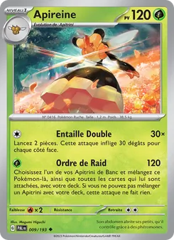 Carte Apireine 009/193 – Évolutions à Paldea