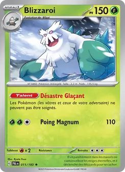 Carte Blizzaroi 011/193 – Évolutions à Paldea