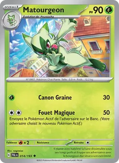 Carte Matourgeon 014/193 – Évolutions à Paldea