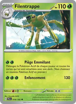 Carte Filentrappe 018/193 – Évolutions à Paldea