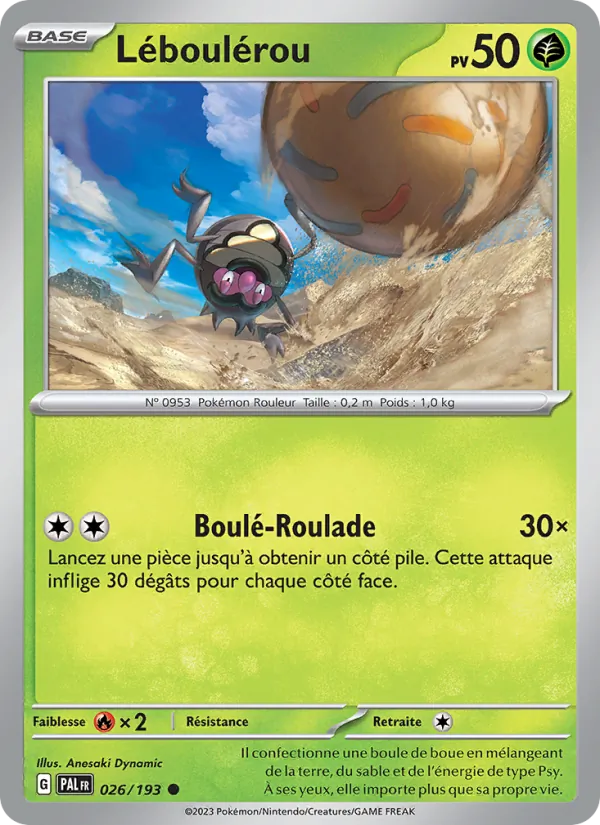 Carte Léboulérou 026/193 – Évolutions à Paldea