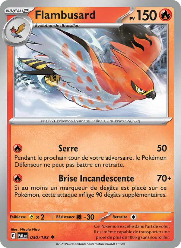 Carte Flambusard 030/193 – Évolutions à Paldea