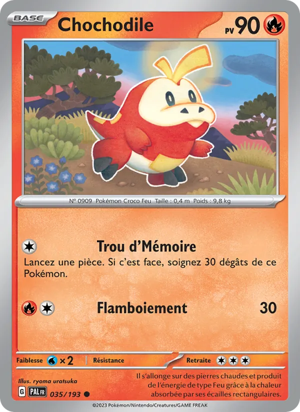 Carte Chochodile 035/193 – Évolutions à Paldea