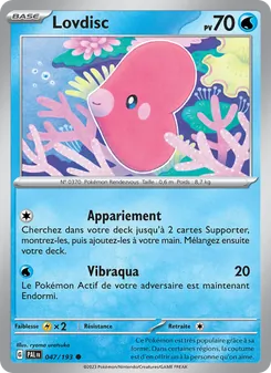 Carte Lovdisc 047/193 – Évolutions à Paldea