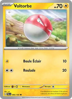 Carte Voltorbe 066/193 – Évolutions à Paldea