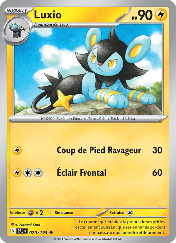 Carte Luxio 070/193 – Évolutions à Paldea
