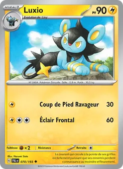 Carte Luxio 070/193 – Évolutions à Paldea
