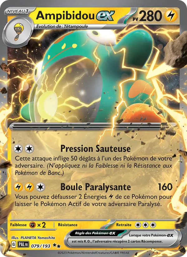 Carte Ampibidou-ex 079/193 – Évolutions à Paldea