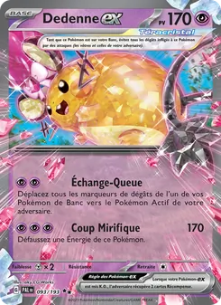 Carte Dedenne-ex 093/193 – Évolutions à Paldea