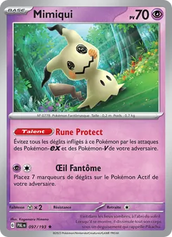 Carte Mimiqui 097/193 – Évolutions à Paldea