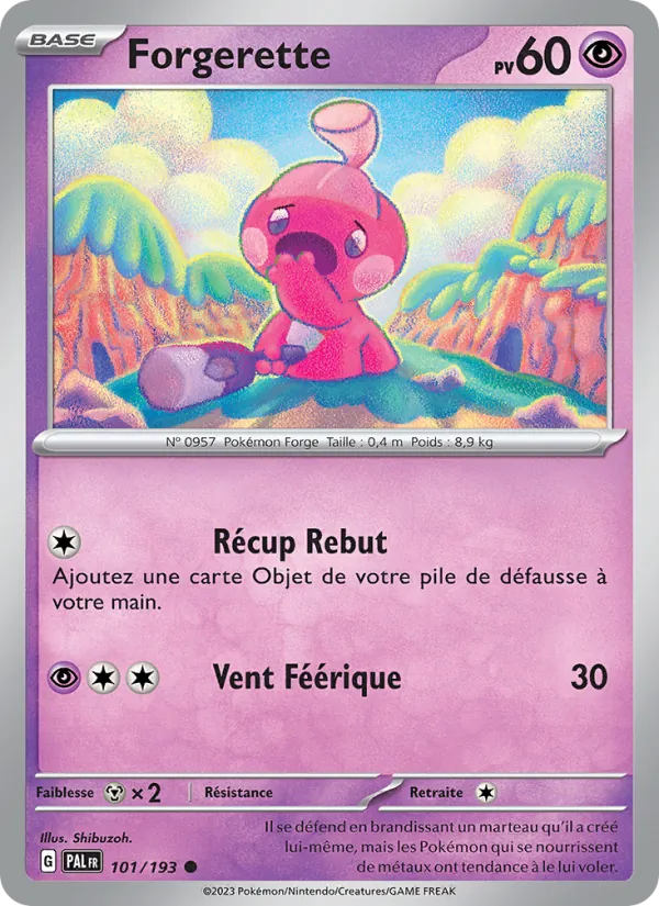 Carte Forgerette 101/193 – Évolutions à Paldea