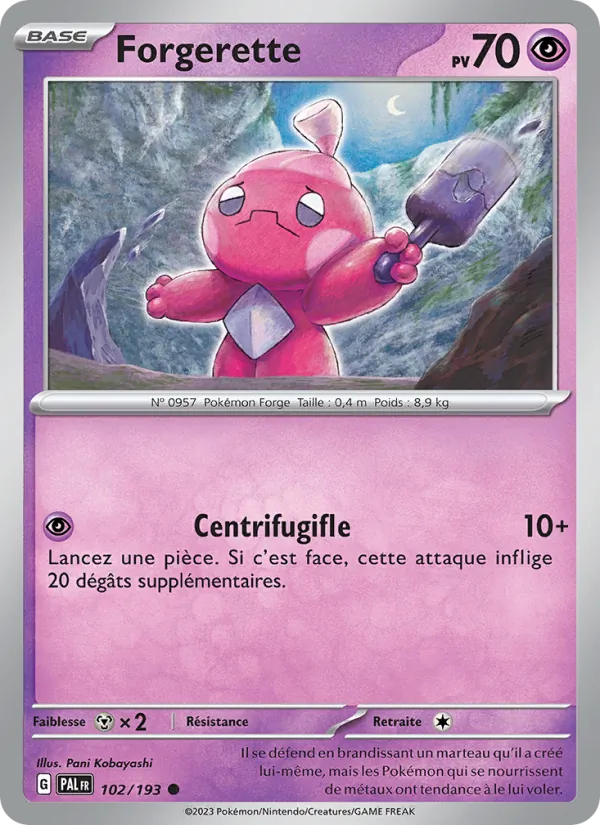 Carte Forgerette 102/193 – Évolutions à Paldea