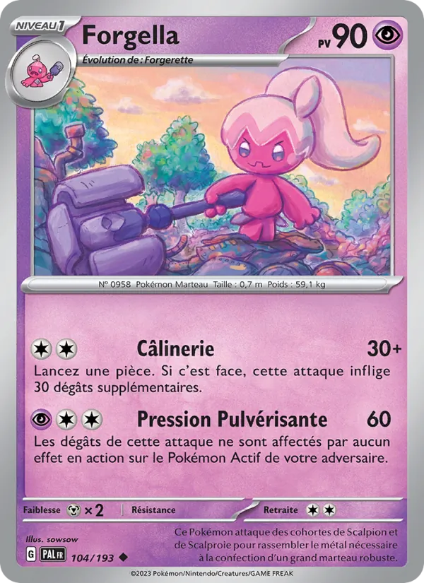 Carte Forgella 104/193 – Évolutions à Paldea