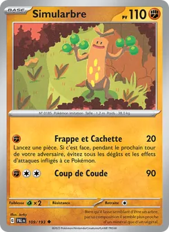 Carte Simularbre 109/193 – Évolutions à Paldea