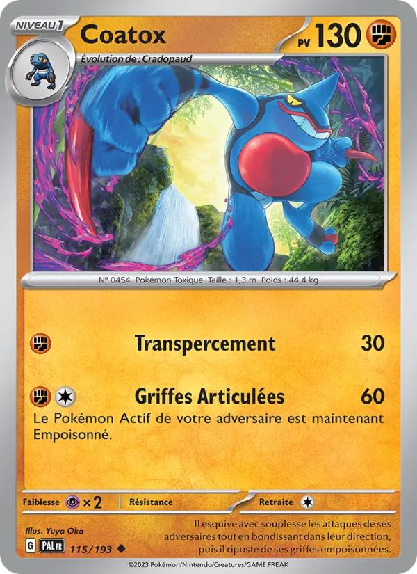 Carte Coatox 115/193 – Évolutions à Paldea