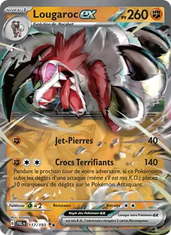 Carte Lougaroc-ex 117/193 – Évolutions à Paldea