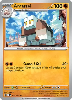 Carte Amassel 122/193 – Évolutions à Paldea