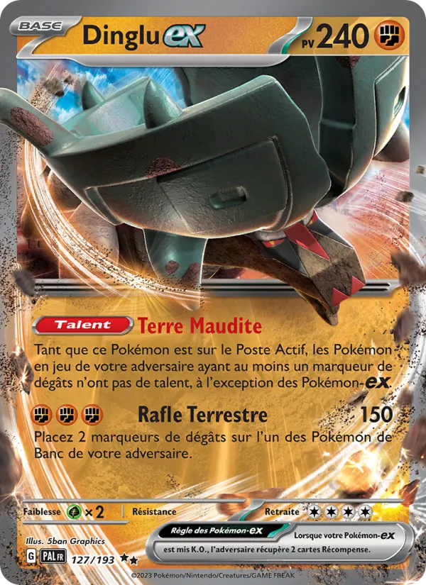 Carte Dinglu-ex 127/193 – Évolutions à Paldea