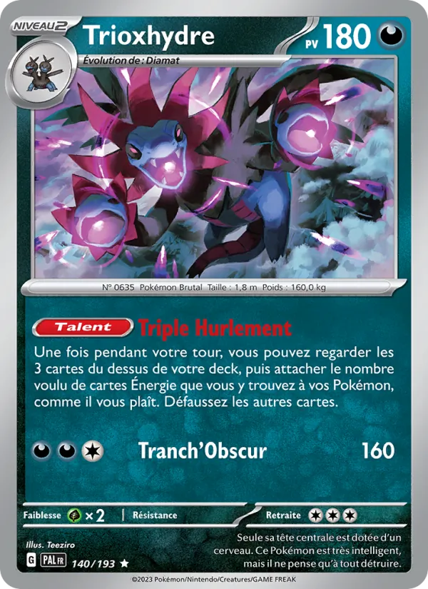 Carte Trioxhydre 140/193 – Évolutions à Paldea