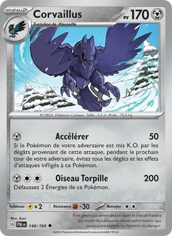 Carte Corvaillus 148/193 – Évolutions à Paldea