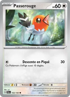 Carte Passerouge 163/193 – Évolutions à Paldea