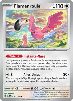 Carte Flamenroule 170/193 – Évolutions à Paldea