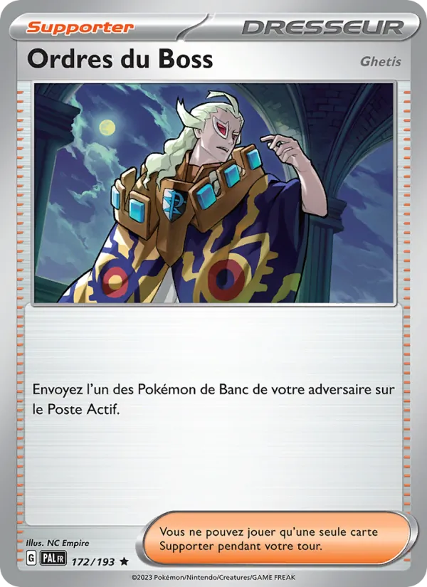 Carte Ordres du Boss 172/193 – Évolutions à Paldea