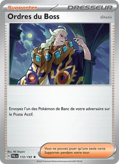 Carte Ordres du Boss 172/193 – Évolutions à Paldea