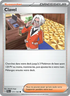 Carte Clavel 177/193 – Évolutions à Paldea