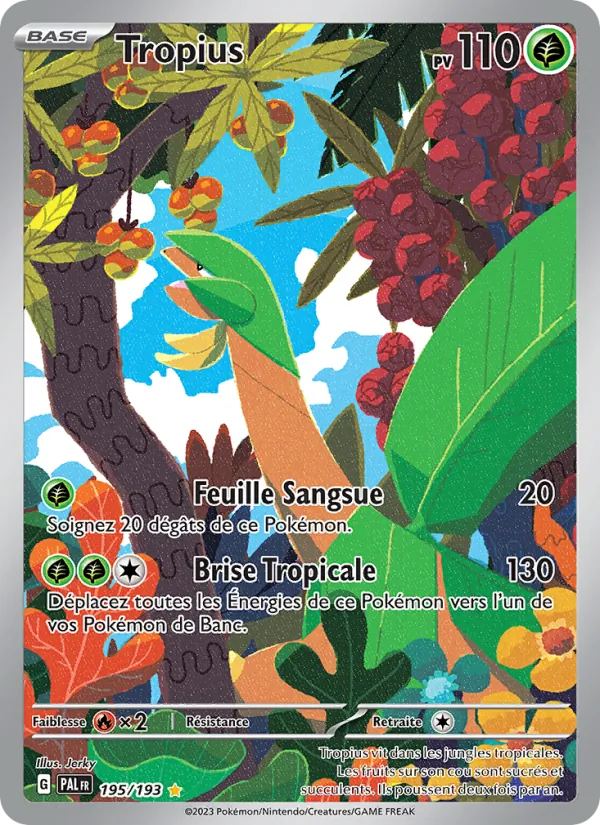 Carte Tropius 195/193 – Évolutions à Paldea