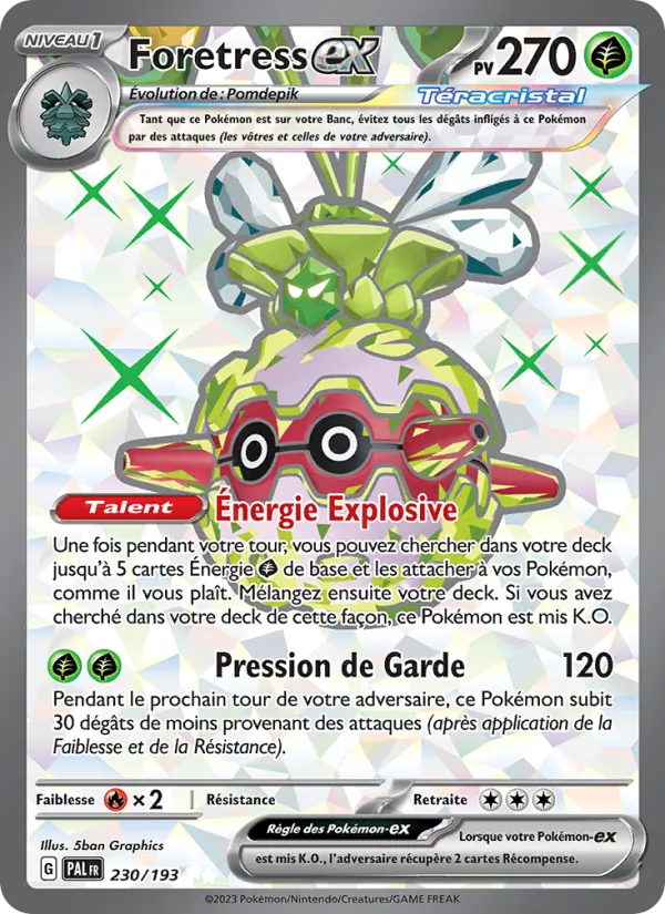 Carte Foretress-ex 230/193 – Évolutions à Paldea