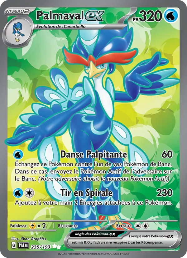 Carte Palmaval-ex 235/193 – Évolutions à Paldea
