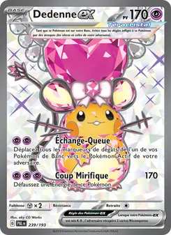 Carte Dedenne-ex 239/193 – Évolutions à Paldea