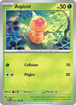 Carte Aspicot 013/165 – 151