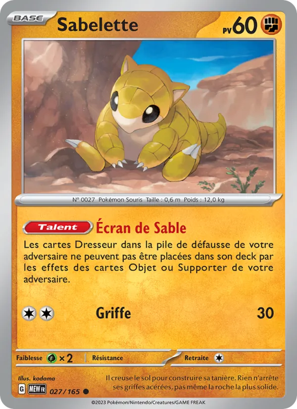 Carte Sabelette 027/165 – 151