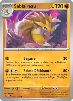 Carte Sablaireau 028/165 – 151