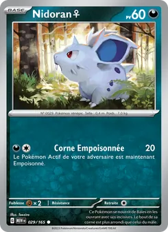 Carte Nidoran♀ 029/165 – 151