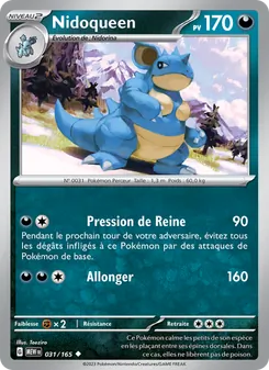 Carte Nidoqueen 031/165 – 151