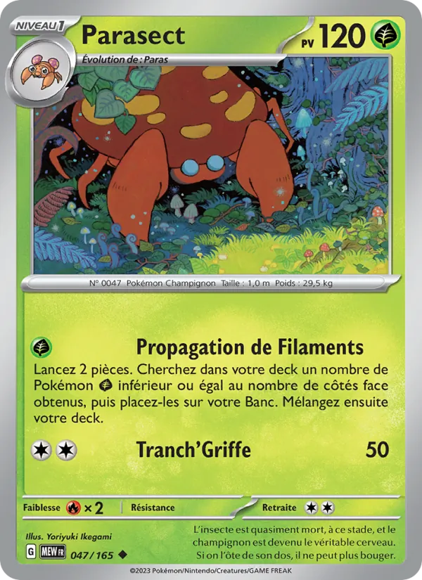 Carte Parasect 047/165 – 151