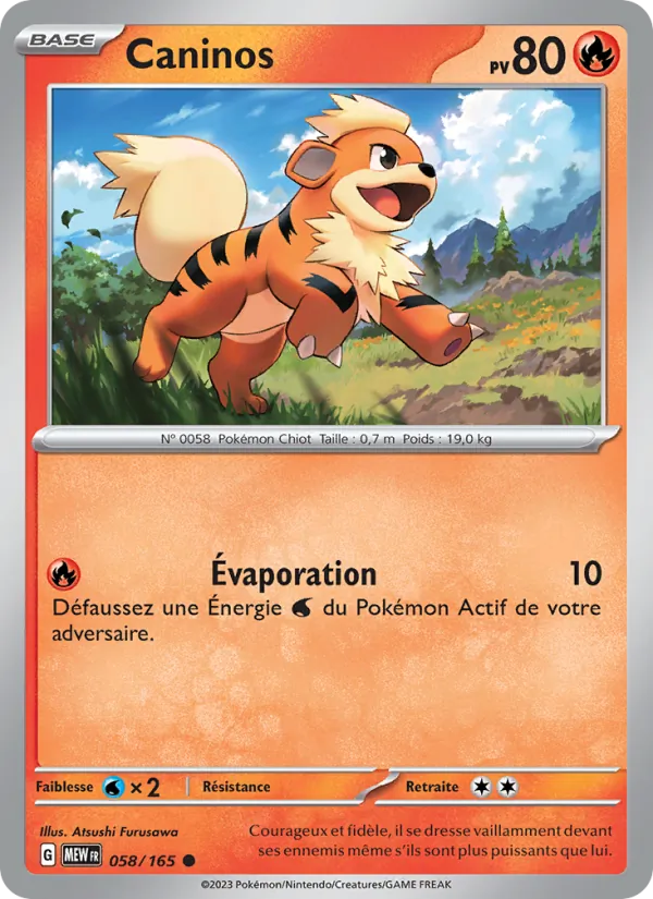 Carte Caninos 058/165 – 151