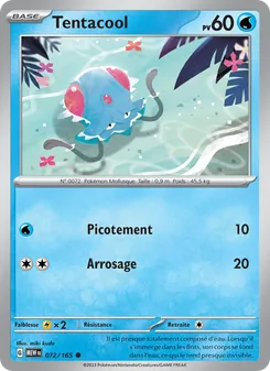 Carte Tentacool 072/165 – 151