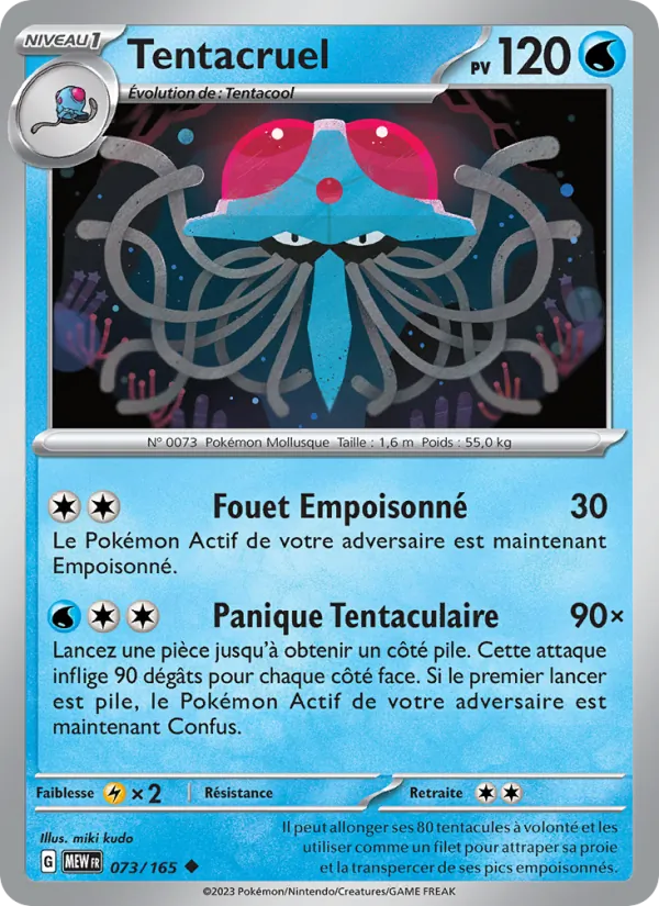 Carte Tentacruel 073/165 – 151