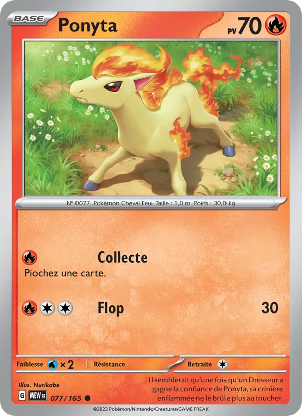 Carte Ponyta 077/165 – 151