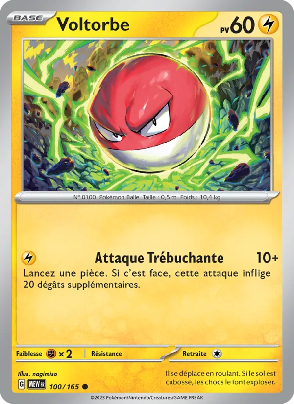 Carte Voltorbe 100/165 – 151