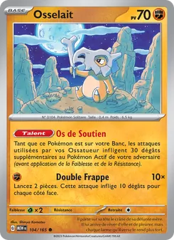 Carte Osselait 104/165 – 151
