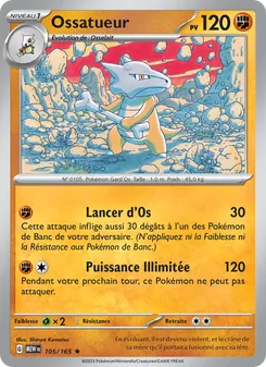 Carte Ossatueur 105/165 – 151