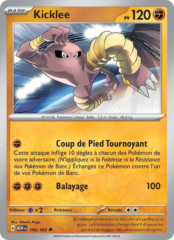 Carte Kicklee 106/165 – 151